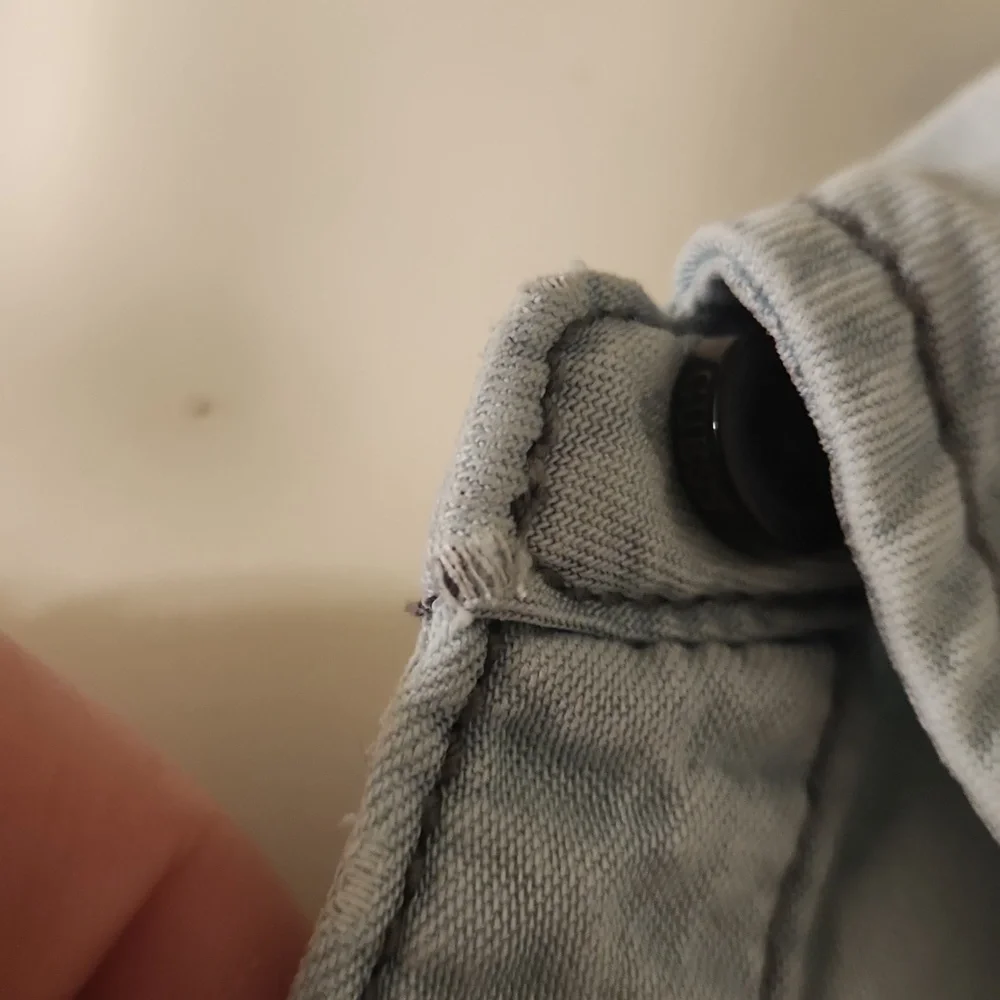 Guess Light Wash Denim Button Up Shirt - Picture 3 of 10